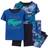 Carter's Alligator Snug Fit Pajama Set 4-Piece - Blue (1N000710)