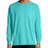 Hanes ComfortWash Garment Dyed Long Sleeve Pocket T-shirt Unisex - Mint