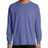 Hanes ComfortWash Garment Dyed Long Sleeve Pocket T-shirt Unisex - Deep Forte Blue