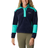 Columbia Women's Benton Springs Crop Pullover - Dark Nocturnal/Electric Turquoise