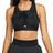 Nike Dri-FIT Swoosh Air Force 1 Medium-Support Laced Sports Bra - Black/Black