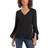 Vince Camuto Flutter-Sleeve Tunic - Black