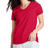 Hanes Women's Essential-T Short Sleeve V-Neck T-Shirt - Deep Red