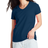 Hanes Women's Essential-T Short Sleeve V-Neck T-Shirt - Navy