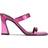 Nine West Darla Heeled Slide - Metallic Dark Pink