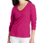 Hanes Women's Perfect-T Long Sleeve V-Neck T-Shirt - Sizzling Pink