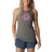 Columbia Bluff Mesa Tank Women's - Charcoal Heather/Floral Leafscape