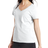 Hanes Women's Perfect-T Short Sleeve V-Neck T-Shirt - White