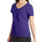 Hanes Women's Perfect-T Short Sleeve V-Neck T-Shirt - Purple