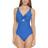 DKNY Peek-A-Boo Twist One-Piece Swimsuit - Lapis