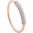 Monica Vinader Stellar Band Ring - Rose Gold/Diamonds