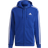 Adidas Essentials Fleece 3 Stripes Full Zip Hoodie Men - Royal Blue/White