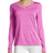 Hanes Sport Cool Dri Performance Long-Sleeve V-Neck T-shirt Women - Fresh Berry Heather