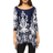 White Mark Women's Yanette Tunic Top - Navy