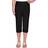 Alfred Dunner Petite Classic Allure Super Stretch Pull-On Clam Digger - Black
