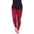 White Mark Women's Solid Leggings Plus Size - Burgundy