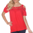 White Mark Bexley Tunic Top - Red