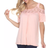 White Mark Bexley Tunic Top - Coral