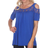 White Mark Bexley Tunic Top - Royal Blue