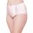 Bali Lace Panel Shaping Brief 2-pack - Pink Leaf Print/Sheer Pale Pink