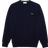 Lacoste Organic Cotton Crew Neck Sweater - Navy Blue