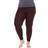 White Mark Women's Solid Leggings Plus Size - Brown