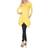 White Mark Women's Makayla Tunic Top - Yellow Mustard