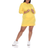 White Shark Women Hoodie Sweatshirt Dress Plus Size - Yellow