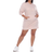 White Shark Women Hoodie Sweatshirt Dress Plus Size - Beige