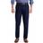 Haggar Iron Free Premium Khaki Straight Fit Pant - Dark Navy