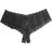 Hanky Panky Signature Lace Crotchless Cheeky Hipster - Black