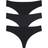 Honeydew Intimates Skinz Thong 3-pack - Black