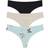 Honeydew Intimates Skinz Thong 3-pack - Black/Calm Python/Fresco Butterflies