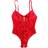 Hanky Panky Signature Lace Open Teddy Bodysuit - Red