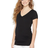 Motherhood V-Neck Side Ruched Maternity Tee Black