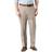 Dockers Signature Lux Cotton Classic Fit Creased Stretch Khaki Pants - Timber Wolf