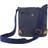 TSD Brand Atona Classic Flap Canvas Crossbody Bag - Blue