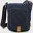 TSD Brand Atona Classic Flap Canvas Crossbody Bag - Navy