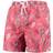 Wes & Willy Ohio State Buckeyes Vintage Floral Swim Trunks - Scarlet