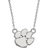LogoArt Clemson University Small Pendant Necklace - Silver