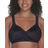 Vanity Fair Full-Figure Wireless Sports Bra - Midnight Black/Feather Grey