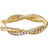 David Yurman Petite Infinity Twisted Ring - Gold/Diamonds