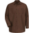 Red Kap Long-Sleeve Work Shirt - Chocolate Brown