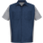 Red Kap Short Sleeve Two Tone Crew Shirt - Navy/Light Grey