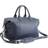 Royce Executive Leather Duffel Bag - Navy Blue