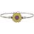 Luca + Danni Sunflower Bangle Bracelet - Silver/Yellow/Brown