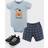 Hudson Baby Bodysuit Shorts & Shoes 3-Piece Set - Crab (10155472)