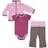 Yoga Sprout Track Jacket Bodysuit & Pant 3-Piece Set - Purple Lotus (10190144)