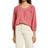 Lucky Brand Embroidered Peasant Blouse - Baroque Rose