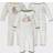 Hudson Baby Cotton Coveralls 3-pack - Forest Animals